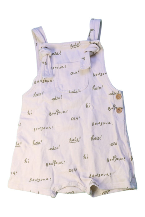A White Overall Shorts from Wilson & Frenchy in size 18-24M for girl. (Front View)