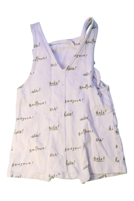 A White Overall Shorts from Wilson & Frenchy in size 18-24M for girl. (Back View)