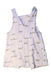 A White Overall Shorts from Wilson & Frenchy in size 18-24M for girl. (Back View)
