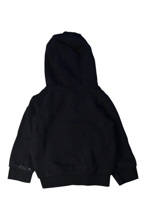 A Black Hooded Sweatshirts from Adidas in size 6-12M for boy. (Back View)