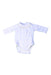 A White Long Sleeve Bodysuits from Jacadi in size 0-3M for girl. (Front View)