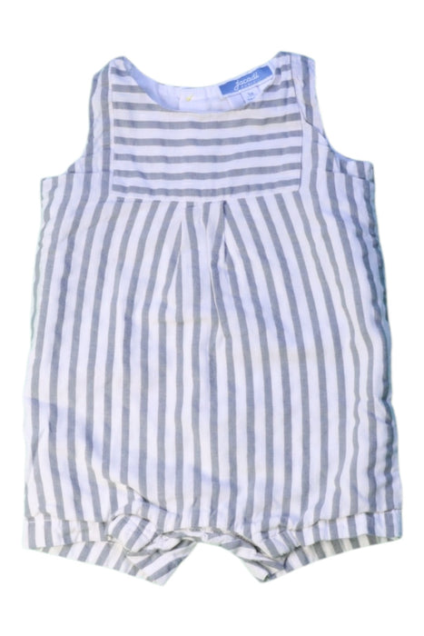 A Grey Sleeveless Rompers from Jacadi in size 0-3M for boy. (Front View)