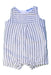 A Grey Sleeveless Rompers from Jacadi in size 0-3M for boy. (Front View)