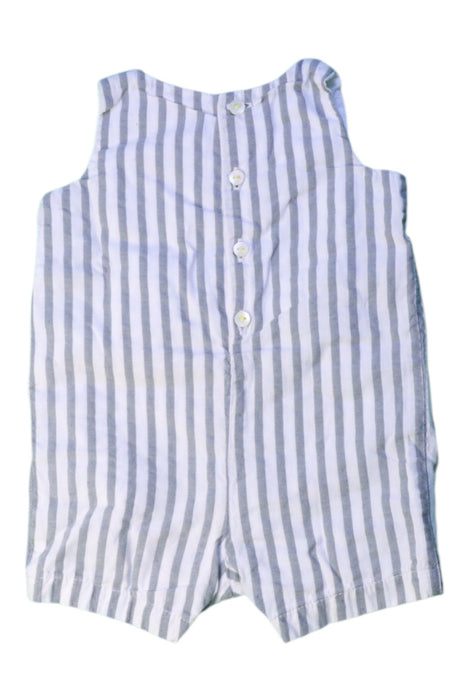 A Grey Sleeveless Rompers from Jacadi in size 0-3M for boy. (Back View)