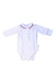 A White Long Sleeve Bodysuits from Jacadi in size 0-3M for boy. (Front View)