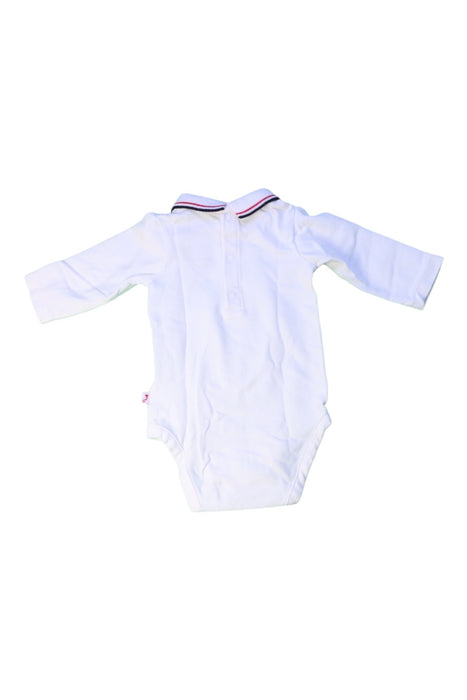 A White Long Sleeve Bodysuits from Jacadi in size 0-3M for boy. (Back View)