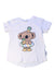 A White Short Sleeve T Shirts from Hux in size 3T for neutral. (Front View)