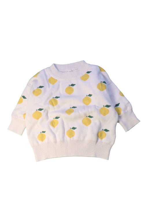 A White Crewneck Sweatshirts from Wilson & Frenchy in size 12-18M for girl. (Front View)