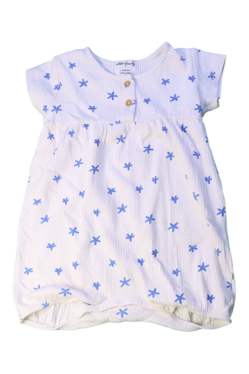A White Short Sleeve Rompers from Wilson & Frenchy in size 12-18M for girl. (Front View)
