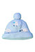 A Blue Winter Hats from Jacadi in size 0-3M for boy. (Front View)