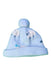 A Blue Winter Hats from Jacadi in size 0-3M for boy. (Back View)