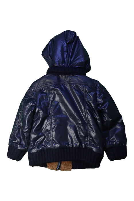 A Navy Puffer/Quilted Jackets from Dolce & Gabbana in size 3T for boy. (Back View)
