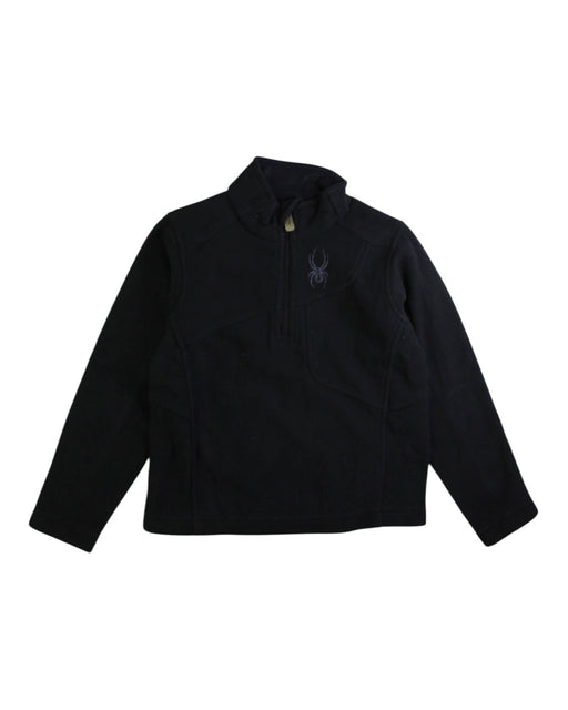A Black Base Layers from Spyder in size 4T for boy. (Front View)