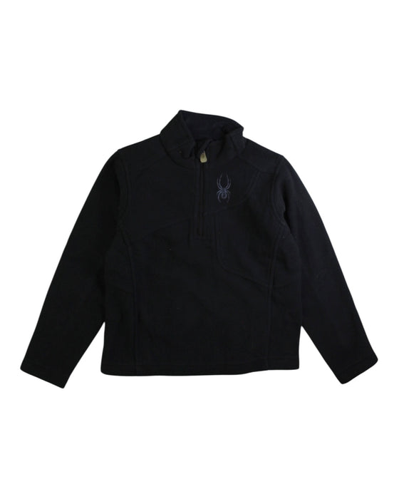 A Black Base Layers from Spyder in size 4T for boy. (Front View)
