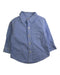 A Blue Long Sleeve Shirts from Mides in size 6-12M for boy. (Front View)