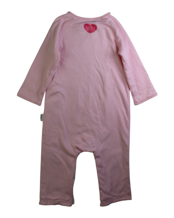 A Pink Onesies from Mides in size 6-12M for girl. (Back View)