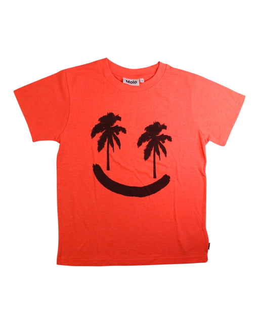 A Orange Short Sleeve T Shirts from Molo in size 10Y for boy. (Front View)