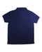 A Navy Short Sleeve Polos from Hackett in size 9Y for boy. (Back View)