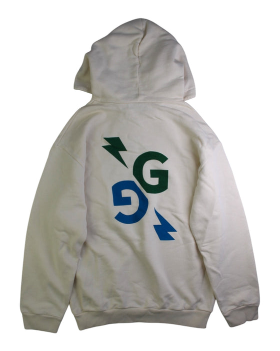 A White Hooded Sweatshirts from Gucci in size 10Y for boy. (Back View)