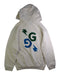 A White Hooded Sweatshirts from Gucci in size 10Y for boy. (Back View)