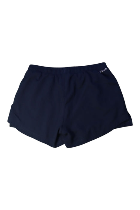 A Navy Active Shorts from Adidas in size 11Y for girl. (Back View)