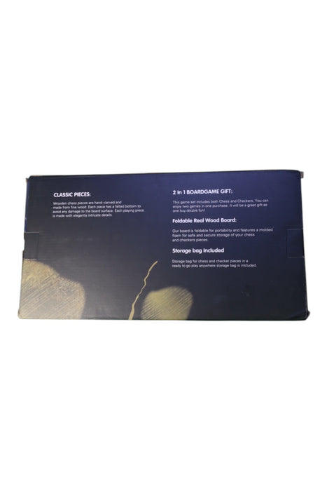 A Black Board Games & Puzzles from U Magnetic Board in size O/S for neutral. (Back View)