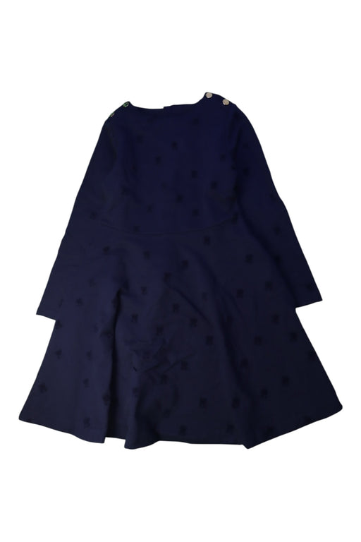 A Navy Long Sleeve Dresses from Jacadi in size 8Y for girl. (Front View)
