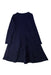 A Navy Long Sleeve Dresses from Jacadi in size 8Y for girl. (Back View)