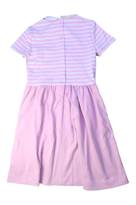 A Pink Short Sleeve Dresses from Polo Ralph Lauren in size 8Y for girl. (Back View)