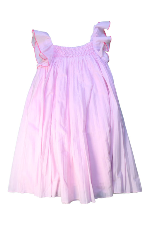 A Pink Sleeveless Dresses from Jacadi in size 8Y for girl. (Front View)
