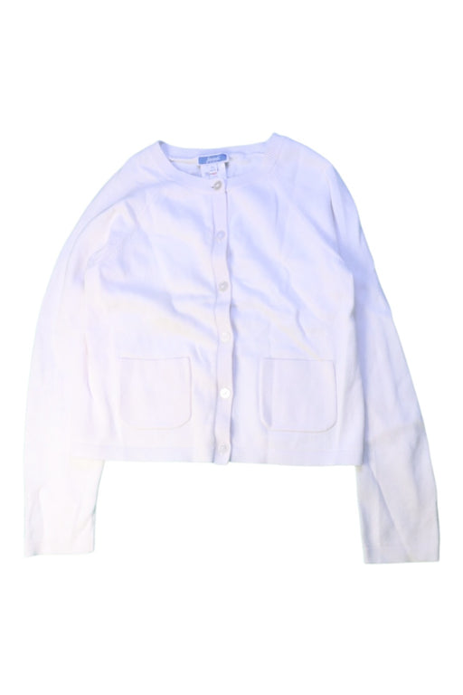 A White Cardigans from Jacadi in size 8Y for girl. (Front View)