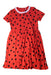 A Red Short Sleeve Dresses from Mini Rodini in size 7Y for girl. (Front View)