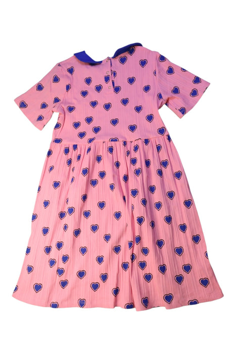 A Pink Short Sleeve Dresses from Mini Rodini in size 7Y for girl. (Back View)