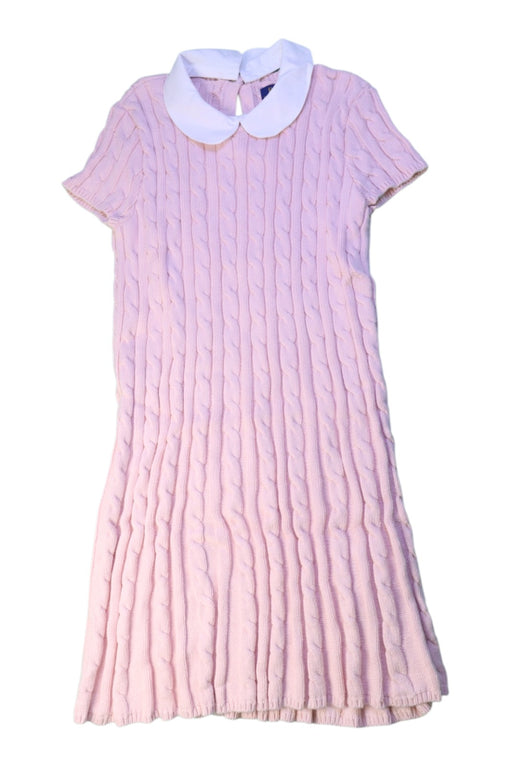A Pink Short Sleeve Dresses from Polo Ralph Lauren in size 8Y for girl. (Front View)