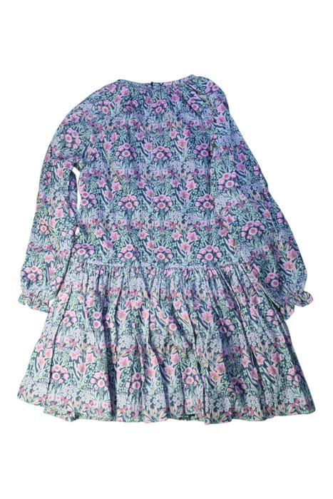 A Pink Long Sleeve Dresses from Jacadi in size 8Y for girl. (Back View)