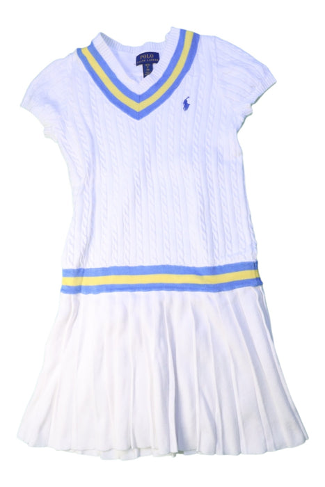 A White Sweater Dresses from Polo Ralph Lauren in size 7Y for girl. (Front View)