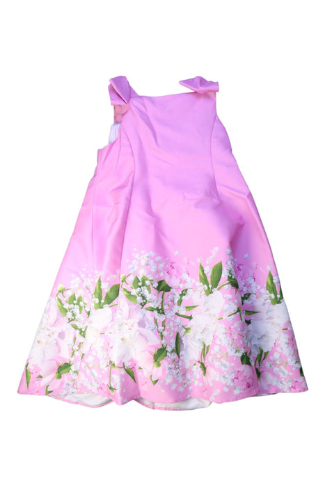 A Pink Sleeveless Dresses from Mama Luma in size 9Y for girl. (Front View)