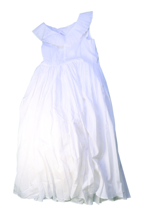 A White Sleeveless Dresses from Jacadi in size 10Y for girl. (Back View)