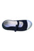 A Navy Flats from Jacadi in size 9Y for girl. (Front View)