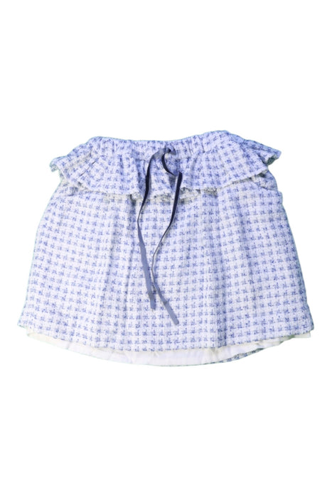A Blue Mid Skirts from Puro Mimo in size 4T for girl. (Front View)