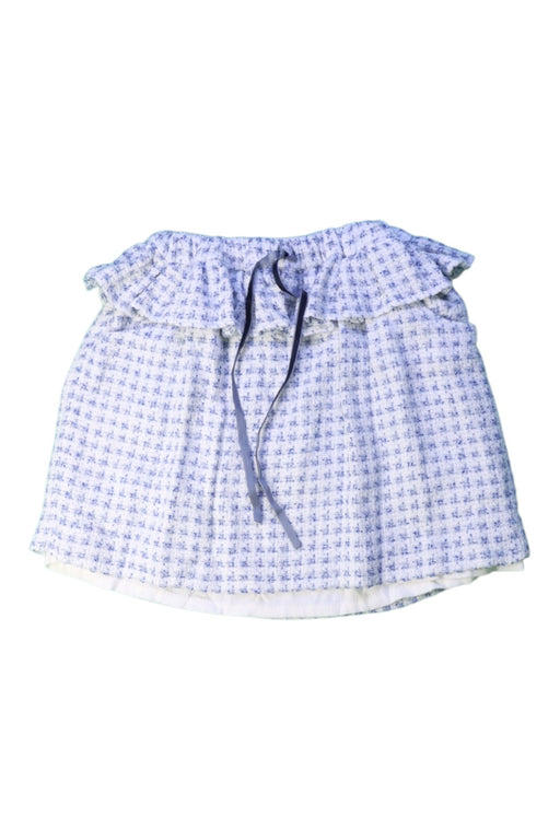 A Blue Mid Skirts from Puro Mimo in size 4T for girl. (Front View)