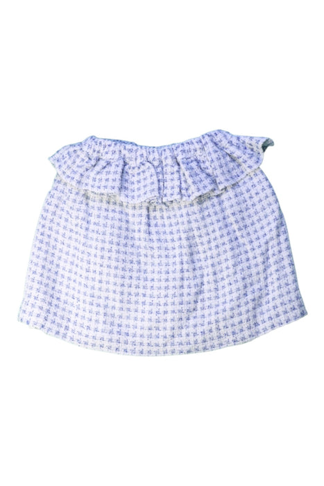 A Blue Mid Skirts from Puro Mimo in size 4T for girl. (Back View)