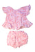 A Pink Shorts Sets from Seed in size 12-18M for girl. (Front View)