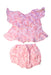 A Pink Shorts Sets from Seed in size 12-18M for girl. (Back View)
