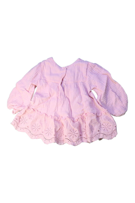 A Pink Long Sleeve Tops from Orchestra in size 12-18M for girl. (Back View)