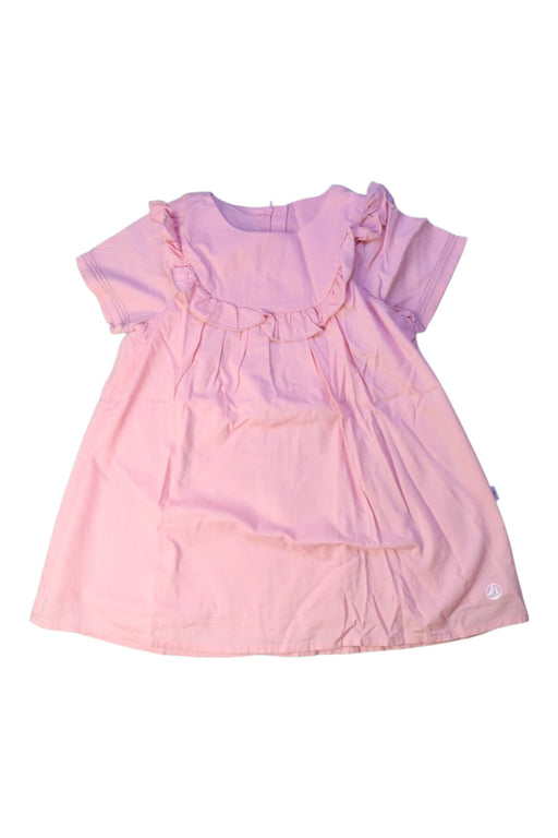 A Pink Short Sleeve Dresses from Petit Bateau in size 18-24M for girl. (Front View)
