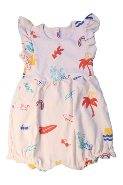 A Multicolour Sleeveless Rompers from Le Petit Society in size 12-18M for girl. (Front View)