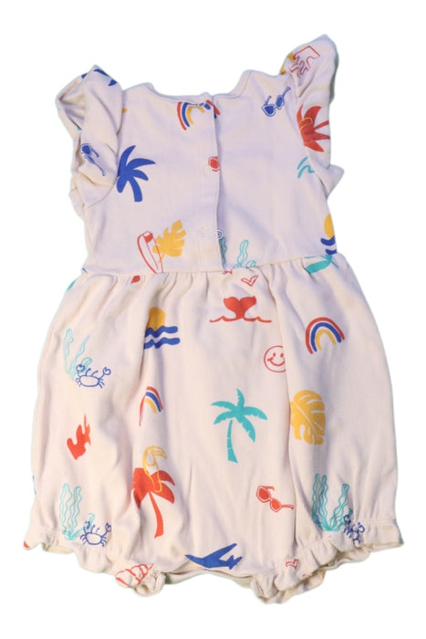 A Multicolour Sleeveless Rompers from Le Petit Society in size 12-18M for girl. (Back View)
