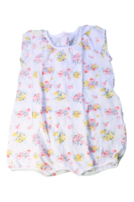 A White Sleeveless Rompers from Petit Bateau in size 12-18M for girl. (Front View)