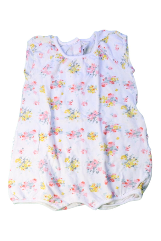 A White Sleeveless Rompers from Petit Bateau in size 12-18M for girl. (Front View)